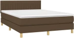 ΚΡΕΒΑΤΙ BOXSPRING ΜΕ ΣΤΡΩΜΑ & LED ΣΚ.ΚΑΦΕ 140X200 ΕΚ ΥΦΑΣΜΑΤΙΝΟ 3133880