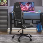 ΚΑΡΕΚΛΑ GAMING ΜΑΣΑΖ ΜΑΥΡΟ/ΓΚΡΙ ΑΠΟ ΣΥΝΘΕΤΙΚΟ ΔΕΡΜΑ 345537