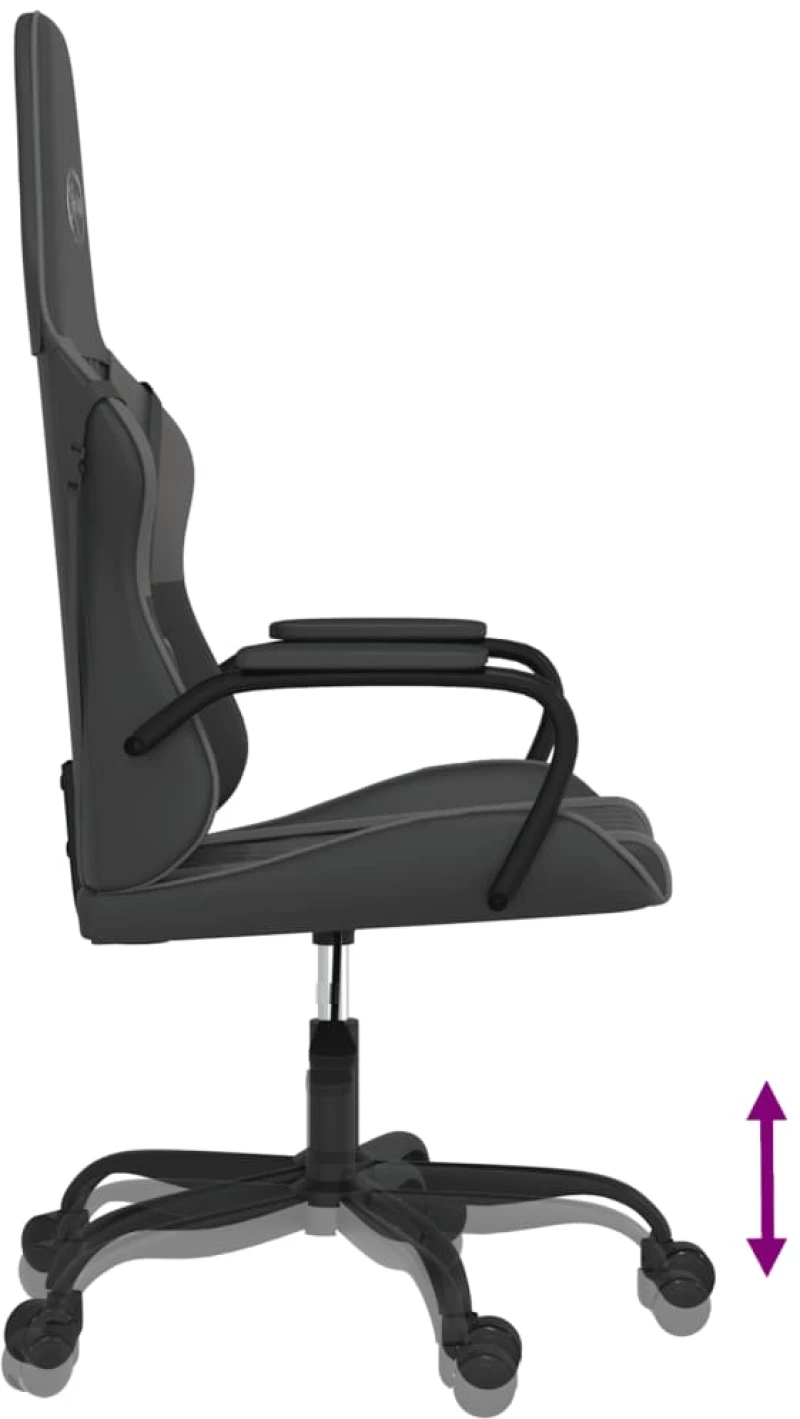 ΚΑΡΕΚΛΑ GAMING ΜΑΣΑΖ ΜΑΥΡΟ/ΓΚΡΙ ΑΠΟ ΣΥΝΘΕΤΙΚΟ ΔΕΡΜΑ 345537