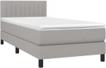 ΚΡΕΒΑΤΙ BOXSPRING ΜΕ ΣΤΡΩΜΑ & LED ΑΝ.ΓΚΡΙ 80X200 ΕΚ. ΥΦΑΣΜΑΤΙΝΟ 3133269
