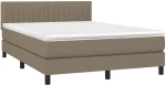 ΚΡΕΒΑΤΙ BOXSPRING ΜΕ ΣΤΡΩΜΑ TAUPE 140X200 ΕΚ. ΥΦΑΣΜΑΤΙΝΟ 3140221