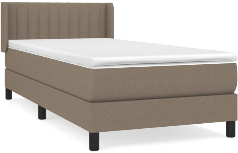 ΚΡΕΒΑΤΙ BOXSPRING ΜΕ ΣΤΡΩΜΑ TAUPE 100 X 200 ΕΚ. ΥΦΑΣΜΑΤΙΝΟ 3129853