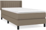 ΚΡΕΒΑΤΙ BOXSPRING ΜΕ ΣΤΡΩΜΑ TAUPE 100 X 200 ΕΚ. ΥΦΑΣΜΑΤΙΝΟ 3129853