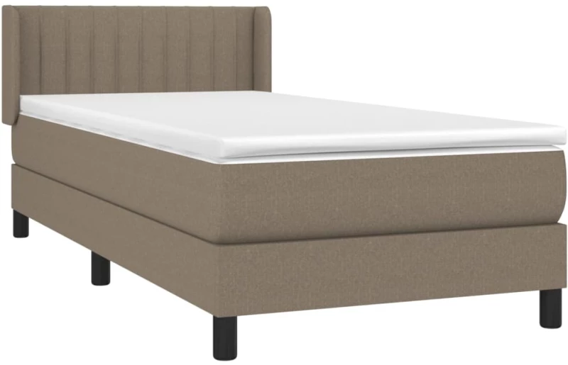 ΚΡΕΒΑΤΙ BOXSPRING ΜΕ ΣΤΡΩΜΑ TAUPE 100 X 200 ΕΚ. ΥΦΑΣΜΑΤΙΝΟ 3129853