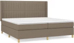 ΚΡΕΒΑΤΙ BOXSPRING ΜΕ ΣΤΡΩΜΑ TAUPE 200X200 ΕΚ. ΥΦΑΣΜΑΤΙΝΟ 3132181