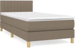 ΚΡΕΒΑΤΙ BOXSPRING ΜΕ ΣΤΡΩΜΑ TAUPE 100 X 200 ΕΚ. ΥΦΑΣΜΑΤΙΝΟ 3140757
