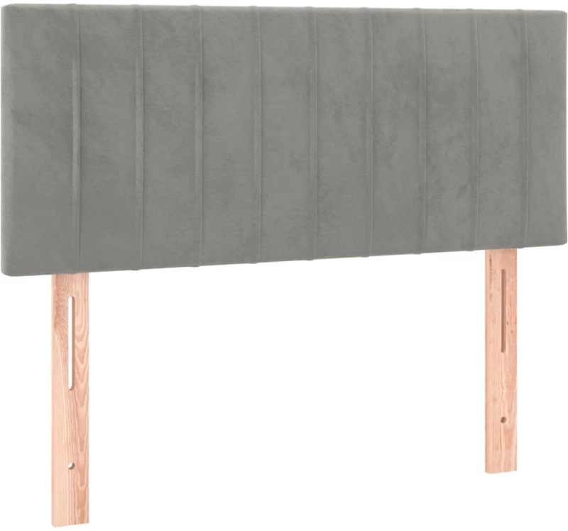 ΚΡΕΒΑΤΙ BOXSPRING ΜΕ ΣΤΡΩΜΑ ΑΝΟΙΧΤΟ ΓΚΡΙ 90X190 ΕΚ. ΒΕΛΟΥΔΙΝΟ 3127583