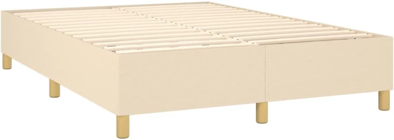 ΚΡΕΒΑΤΙ BOXSPRING ΜΕ ΣΤΡΩΜΑ ΚΡΕΜ 140X200 ΕΚ. ΥΦΑΣΜΑΤΙΝΟ 3128450