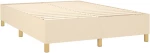 ΚΡΕΒΑΤΙ BOXSPRING ΜΕ ΣΤΡΩΜΑ ΚΡΕΜ 140X200 ΕΚ. ΥΦΑΣΜΑΤΙΝΟ 3128450