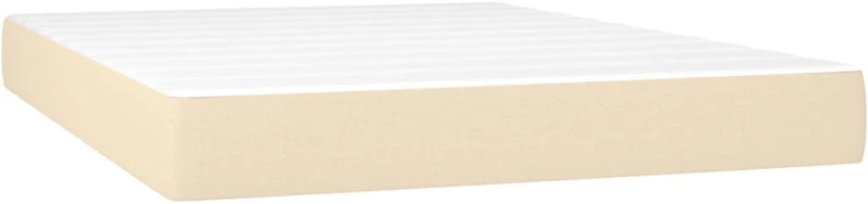 ΚΡΕΒΑΤΙ BOXSPRING ΜΕ ΣΤΡΩΜΑ ΚΡΕΜ 140X200 ΕΚ. ΥΦΑΣΜΑΤΙΝΟ 3128450