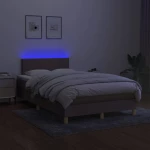 ΚΡΕΒΑΤΙ BOXSPRING ΜΕ ΣΤΡΩΜΑ & LED TAUPE 120X200 ΕΚ. ΥΦΑΣΜΑΤΙΝΟ 3133545