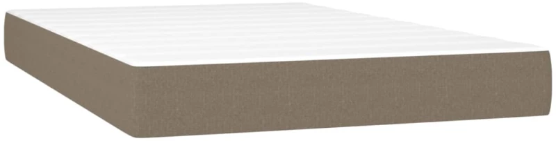 ΚΡΕΒΑΤΙ BOXSPRING ΜΕ ΣΤΡΩΜΑ & LED TAUPE 120X200 ΕΚ. ΥΦΑΣΜΑΤΙΝΟ 3134025