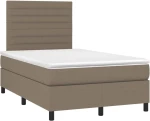 ΚΡΕΒΑΤΙ BOXSPRING ΜΕ ΣΤΡΩΜΑ & LED TAUPE 120X200 ΕΚ. ΥΦΑΣΜΑΤΙΝΟ 3134945