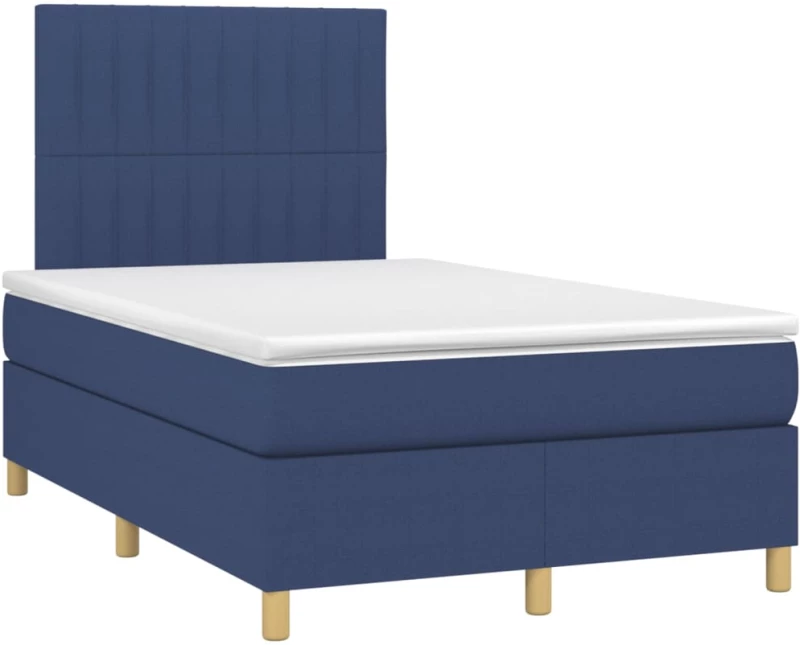 ΚΡΕΒΑΤΙ BOXSPRING ΜΕ ΣΤΡΩΜΑ & LED ΜΠΛΕ 120X200 ΕΚ. ΥΦΑΣΜΑΤΙΝΟ 3135587