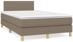 ΚΡΕΒΑΤΙ BOXSPRING ΜΕ ΣΤΡΩΜΑ TAUPE 120X200 ΕΚ. ΥΦΑΣΜΑΤΙΝΟ 3140445