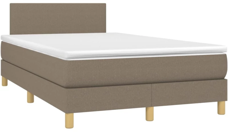 ΚΡΕΒΑΤΙ BOXSPRING ΜΕ ΣΤΡΩΜΑ TAUPE 120X200 ΕΚ. ΥΦΑΣΜΑΤΙΝΟ 3140445