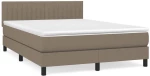 ΚΡΕΒΑΤΙ BOXSPRING ΜΕ ΣΤΡΩΜΑ TAUPE 140X190 ΕΚ. ΥΦΑΣΜΑΤΙΝΟ 3140213