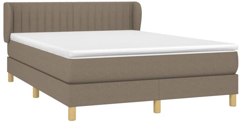 ΚΡΕΒΑΤΙ BOXSPRING ΜΕ ΣΤΡΩΜΑ TAUPE 140X190 ΕΚ. ΥΦΑΣΜΑΤΙΝΟ 3126961