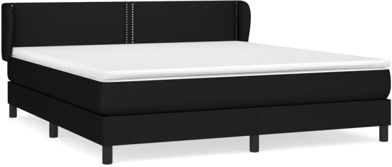 ΚΡΕΒΑΤΙ BOXSPRING ΜΕ ΣΤΡΩΜΑ ΜΑΥΡΟ 160X200 ΕΚ. ΥΦΑΣΜΑΤΙΝΟ 3126175