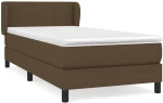 ΚΡΕΒΑΤΙ BOXSPRING ΜΕ ΣΤΡΩΜΑ ΣΚΟΥΡΟ ΚΑΦΕ 100X200 ΕΚ. ΥΦΑΣΜΑΤΙΝΟ 3126064