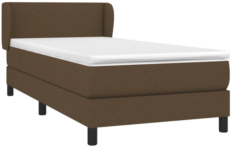 ΚΡΕΒΑΤΙ BOXSPRING ΜΕ ΣΤΡΩΜΑ ΣΚΟΥΡΟ ΚΑΦΕ 100X200 ΕΚ. ΥΦΑΣΜΑΤΙΝΟ 3126064