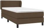 ΚΡΕΒΑΤΙ BOXSPRING ΜΕ ΣΤΡΩΜΑ ΣΚΟΥΡΟ ΚΑΦΕ 100X200 ΕΚ. ΥΦΑΣΜΑΤΙΝΟ 3126064