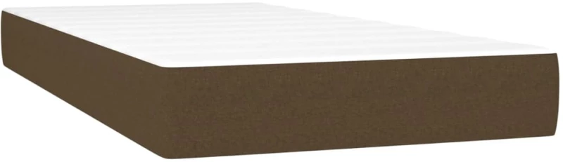 ΚΡΕΒΑΤΙ BOXSPRING ΜΕ ΣΤΡΩΜΑ ΣΚΟΥΡΟ ΚΑΦΕ 100X200 ΕΚ. ΥΦΑΣΜΑΤΙΝΟ 3126064