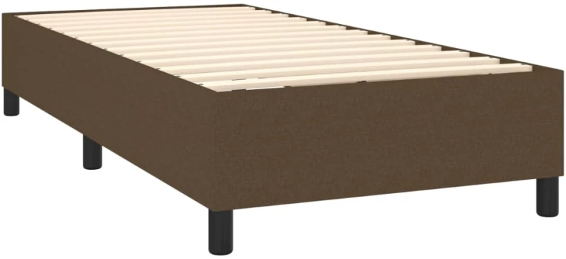ΚΡΕΒΑΤΙ BOXSPRING ΜΕ ΣΤΡΩΜΑ ΣΚΟΥΡΟ ΚΑΦΕ 80X200 ΕΚ. ΥΦΑΣΜΑΤΙΝΟ 3128080