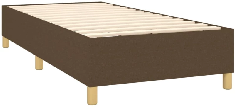 ΚΡΕΒΑΤΙ BOXSPRING ΜΕ ΣΤΡΩΜΑ ΣΚΟΥΡΟ ΚΑΦΕ 100X200 ΕΚ. ΥΦΑΣΜΑΤΙΝΟ 3128344