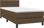 ΚΡΕΒΑΤΙ BOXSPRING ΜΕ ΣΤΡΩΜΑ & LED ΣΚ.ΚΑΦΕ 100X200 ΕΚ ΥΦΑΣΜΑΤΙΝΟ 3132976