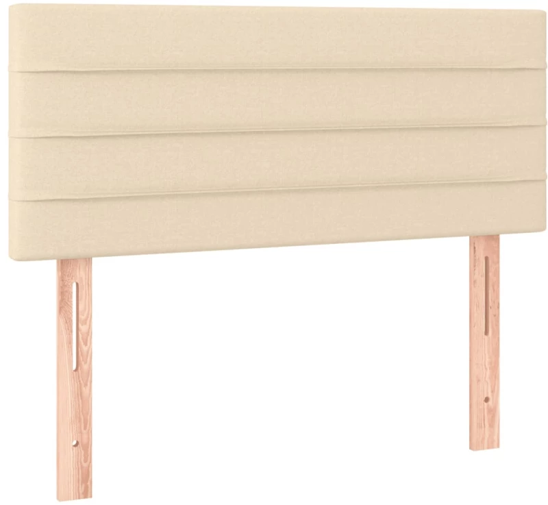 ΚΡΕΒΑΤΙ BOXSPRING ΜΕ ΣΤΡΩΜΑ & LED ΚΡΕΜ 80X200 ΕΚ. ΥΦΑΣΜΑΤΙΝΟ 3133194