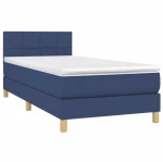 ΚΡΕΒΑΤΙ BOXSPRING ΜΕ ΣΤΡΩΜΑ ΜΠΛΕ 80X200 ΕΚ. ΥΦΑΣΜΑΤΙΝΟ 3140575