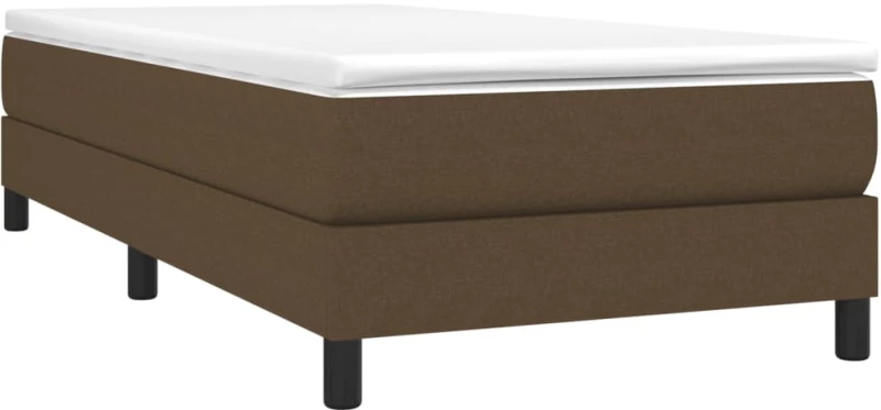 ΚΡΕΒΑΤΙ BOXSPRING ΜΕ ΣΤΡΩΜΑ ΣΚΟΥΡΟ ΚΑΦΕ 80X200 ΕΚ. ΥΦΑΣΜΑΤΙΝΟ 3144032