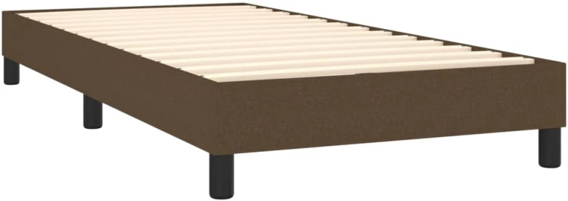 ΚΡΕΒΑΤΙ BOXSPRING ΜΕ ΣΤΡΩΜΑ ΣΚΟΥΡΟ ΚΑΦΕ 80X200 ΕΚ. ΥΦΑΣΜΑΤΙΝΟ 3144032