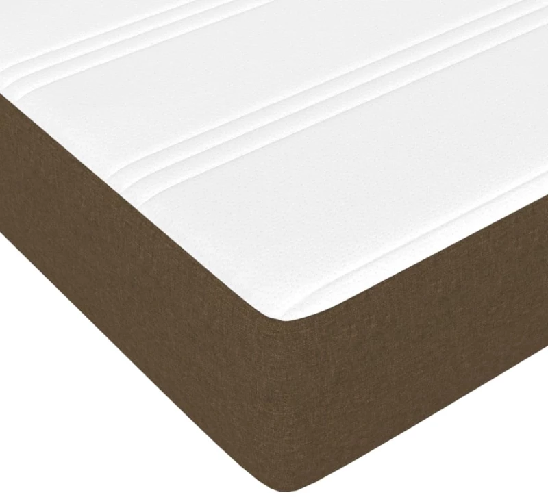 ΚΡΕΒΑΤΙ BOXSPRING ΜΕ ΣΤΡΩΜΑ ΣΚΟΥΡΟ ΚΑΦΕ 80X200 ΕΚ. ΥΦΑΣΜΑΤΙΝΟ 3144032