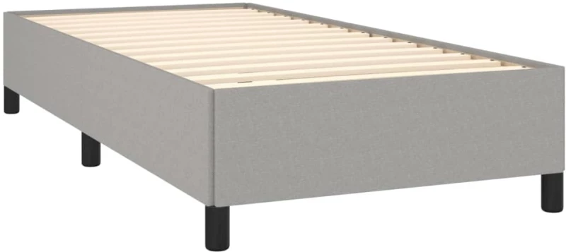 ΚΡΕΒΑΤΙ BOXSPRING ΜΕ ΣΤΡΩΜΑ ΑΝΟΙΧΤΟ ΓΚΡΙ 90X200 ΕΚ. ΥΦΑΣΜΑΤΙΝΟ 3127853