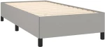ΚΡΕΒΑΤΙ BOXSPRING ΜΕ ΣΤΡΩΜΑ ΑΝΟΙΧΤΟ ΓΚΡΙ 90X200 ΕΚ. ΥΦΑΣΜΑΤΙΝΟ 3127853