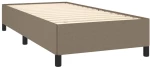 ΚΡΕΒΑΤΙ BOXSPRING ΜΕ ΣΤΡΩΜΑ TAUPE 100 X 200 ΕΚ. ΥΦΑΣΜΑΤΙΝΟ 3127865