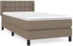 ΚΡΕΒΑΤΙ BOXSPRING ΜΕ ΣΤΡΩΜΑ TAUPE 80X200 ΕΚ. ΥΦΑΣΜΑΤΙΝΟ 3129989