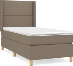 ΚΡΕΒΑΤΙ BOXSPRING ΜΕ ΣΤΡΩΜΑ TAUPE 100 X 200 ΕΚ. ΥΦΑΣΜΑΤΙΝΟ 3131893