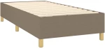 ΚΡΕΒΑΤΙ BOXSPRING ΜΕ ΣΤΡΩΜΑ TAUPE 100 X 200 ΕΚ. ΥΦΑΣΜΑΤΙΝΟ 3131893