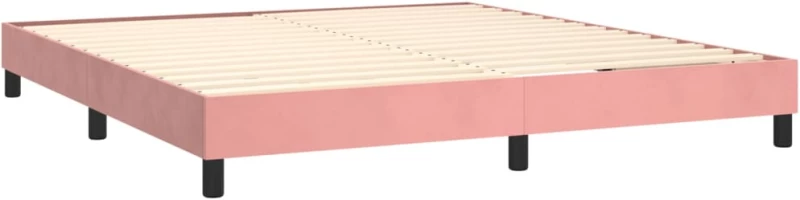 ΚΡΕΒΑΤΙ BOXSPRING ΜΕ ΣΤΡΩΜΑ & LED ΡΟΖ 160X200 ΕΚ. ΒΕΛΟΥΔΙΝΟ 3134356