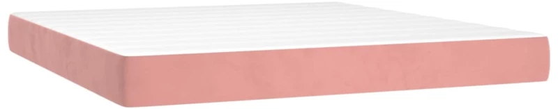 ΚΡΕΒΑΤΙ BOXSPRING ΜΕ ΣΤΡΩΜΑ & LED ΡΟΖ 160X200 ΕΚ. ΒΕΛΟΥΔΙΝΟ 3134356