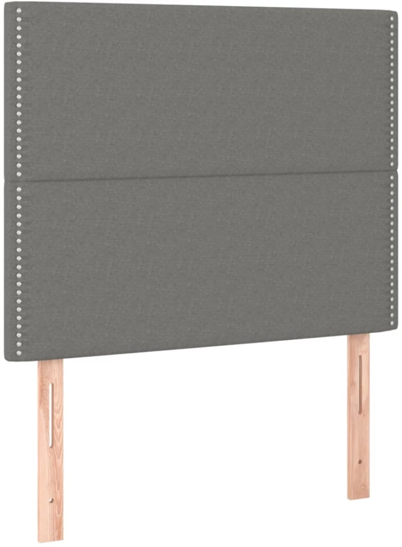 ΚΡΕΒΑΤΙ BOXSPRING ΜΕ ΣΤΡΩΜΑ & LED ΣΚ.ΓΚΡΙ 90X190 ΕΚ. ΥΦΑΣΜΑΤΙΝΟ 3135318