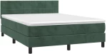 ΚΡΕΒΑΤΙ BOXSPRING ΜΕ ΣΤΡΩΜΑ ΣΚΟΥΡΟ ΠΡΑΣΙΝΟ 140X200ΕΚ. ΒΕΛΟΥΔΙΝΟ 3141308
