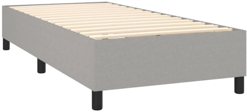 ΚΡΕΒΑΤΙ BOXSPRING ΜΕ ΣΤΡΩΜΑ ΑΝΟΙΧΤΟ ΓΚΡΙ 90X200 ΕΚ. ΥΦΑΣΜΑΤΙΝΟ 3141665