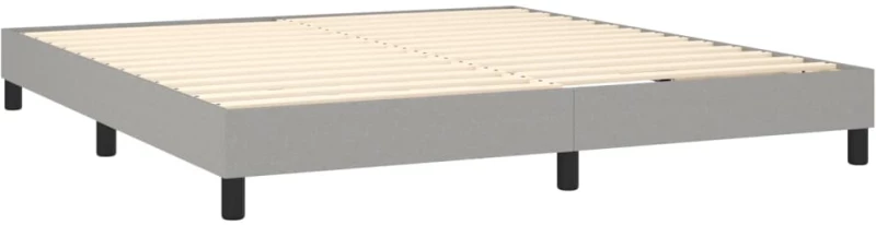 ΚΡΕΒΑΤΙ BOXSPRING ΜΕ ΣΤΡΩΜΑ ΑΝΟΙΧΤΟ ΓΚΡΙ 180X200 ΕΚ. ΥΦΑΣΜΑΤΙΝΟ 3126181