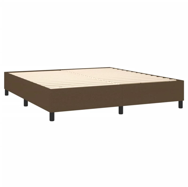 ΚΡΕΒΑΤΙ BOXSPRING ΜΕ ΣΤΡΩΜΑ ΣΚΟΥΡΟ ΚΑΦΕ 180X200 ΕΚ ΥΦΑΣΜΑΤΙΝΟ 3127904