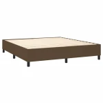 ΚΡΕΒΑΤΙ BOXSPRING ΜΕ ΣΤΡΩΜΑ ΣΚΟΥΡΟ ΚΑΦΕ 180X200 ΕΚ ΥΦΑΣΜΑΤΙΝΟ 3127904