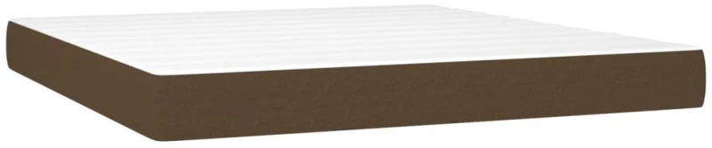 ΚΡΕΒΑΤΙ BOXSPRING ΜΕ ΣΤΡΩΜΑ ΣΚΟΥΡΟ ΚΑΦΕ 180X200 ΕΚ ΥΦΑΣΜΑΤΙΝΟ 3127904